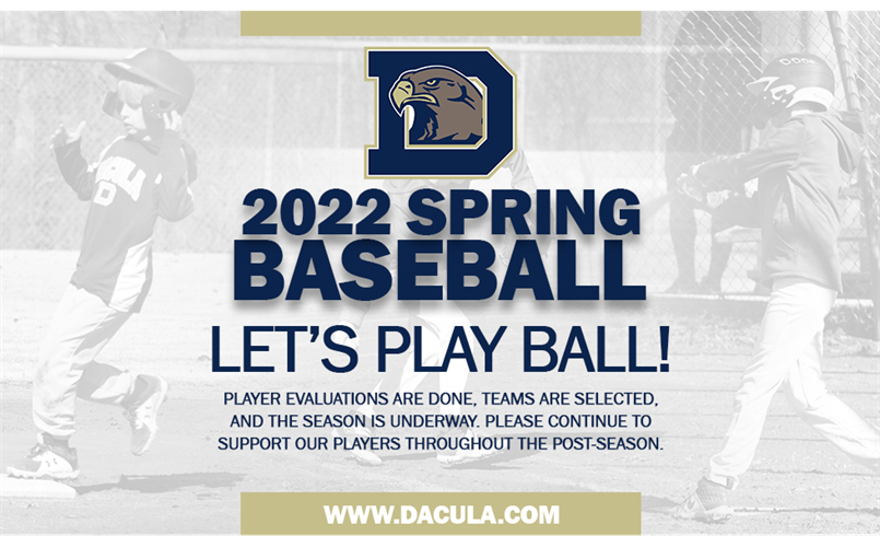 2022 Spring Baseball Season!